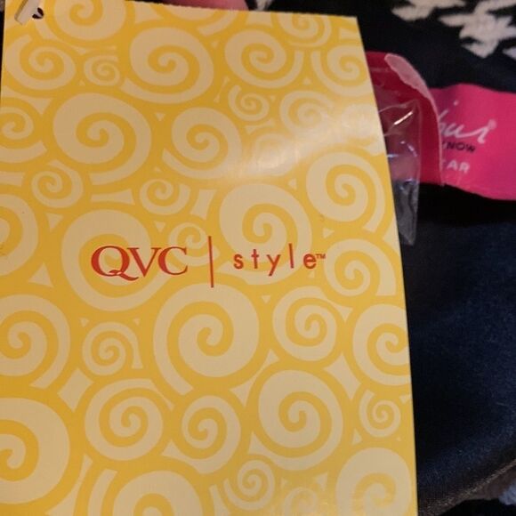 QVC Du Jour Outerwear size 2X Black & White Houndstooth Print A Line NWT - Picture 5 of 5